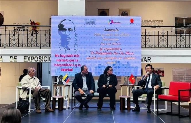 En la mesa redonda. (Foto: VNA)