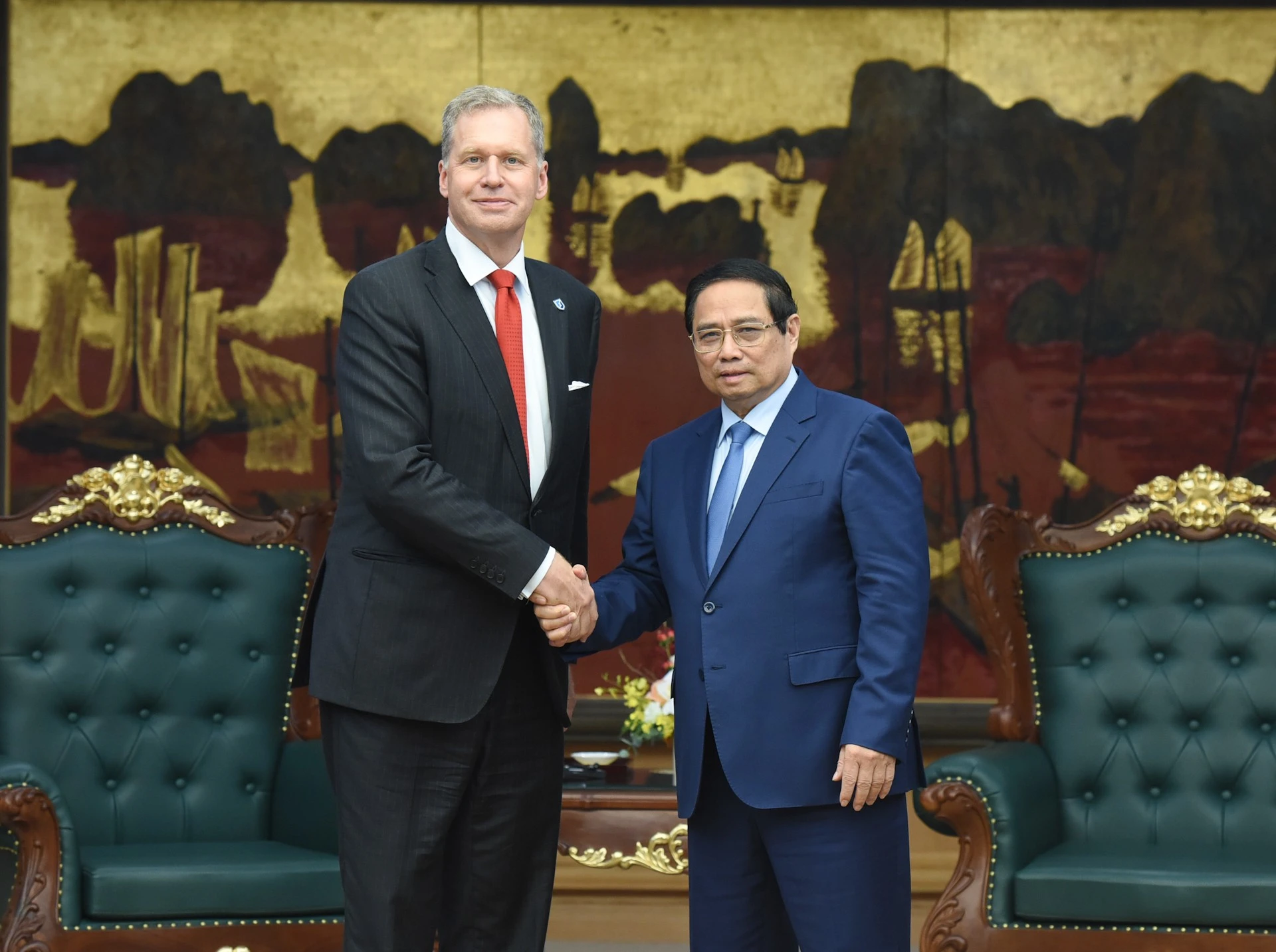 [Foto] Premier vietnamita recibe a ejecutivo de grupo estadounidense Excelerate Energy