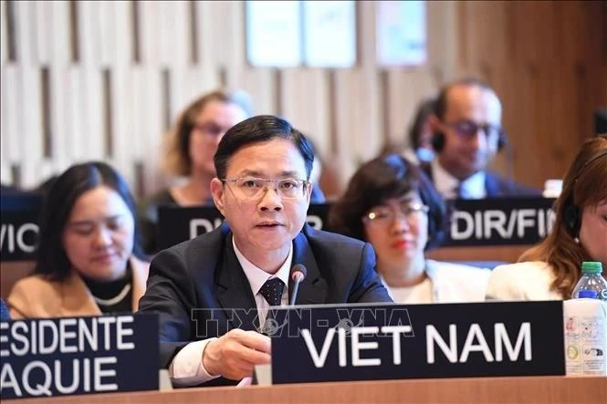 Ngo Le Van, viceministro de Relaciones Exteriores de Vietnam, en el evento. (Fotografía: VNA)