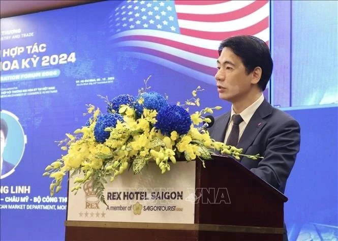 El director del Departamento de Desarrollo del Mercado Exterior del Ministerio de Industria y Comercio, Ta Hoang Linh. (Fotografía: VNA)