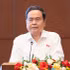 El presidente de la Asamblea Nacional de Vietnam, Tran Thanh Man, interviene en la reunión. (Foto: Nhan Dan)