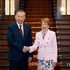 El secretario general del Partido Comunista de Vietnam y presidente del país, To Lam, y Margaret Beazley, gobernadora de Nueva Gales del Sur. (Foto: VNA)