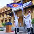 Ceremonia de izado de la bandera con motivo del 57º aniversario de la fundación de la Asociación de Naciones del Sudeste Asiático (Asean), organizada por el Ministerio de Relaciones Exteriores de Vietnam en Hanói, el 8 de agosto de 2024. (Foto: VNA)