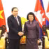 Durante su visita de Estado a Camboya, donde copresidió la Reunión de Alto Nivel entre el Buró Político del Comité Central del Partido Comunista de Vietnam y la Junta Permanente del Comité Central del Partido Popular de Camboya, así como la reunión entre los máximos dirigentes de los partidos de Vietnam, Camboya y Laos, el presidente de la Asamblea Nacional de Vietnam, Tran Thanh Man, sostuvo un encuentro con su similar de Camboya, Khuon Sudary, el 6 de febrero. (Foto: VNA)