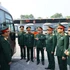 El coronel general Le Huy Vinh, miembro del Comité Central del Partido y viceministro de Defensa, inspecciona las tareas en la Brigada 971, adscrita al Departamento de Vehículos y Transporte de la Dirección General de Logística y Técnica. (Foto: VNA)