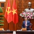 El primer ministro de Vietnam, Pham Minh Chinh, interviene en la reunión.