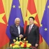 El presidente de Vietnam, Luong Cuong, y el titular del Consejo Europeo, António Costa. (Foto: VNA)