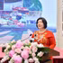 La presidenta de la Alianza de Cooperativas de Vietnam, pronuncia su discurso de inauguración (Foto: VNBUSINESS)
