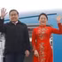 El presidente de la Asamblea Nacional de Vietnam, Tran Thanh Man, y su esposa en el aeropuerto de Estambul, en Turquía. (Foto: VNA)