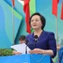 La viceprimera ministra Pham Thi Thanh Tra interviene en el acto. (Foto: Nhan Dan)