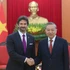 [Foto] Líder partidista vietnamita recibe a vicepremier y ministro de defensa de Eslovaquia