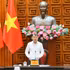 El primer ministro de Vietnam, Le Minh Hung, habla en la cita.