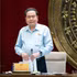 El presidente de la Asamblea Nacional de Vietnam, Tran Thanh Man, interviene en la reunión. (Foto: Nhan Dan)