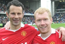 Ryan Giggs y Paul Scholes, leyendas de Manchester United. (Foto: skysports.com)