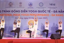 Una presentación de yoga (Foto: VNA)