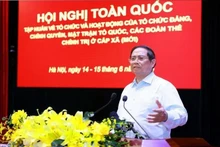 El primer ministro de Vietnam, Pham Minh Chinh, interviene en la cita (Foto: VNA)