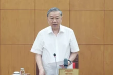 El secretario general del Partido Comunista de Vietnam (PCV), To Lam, habla en el evento. (Foto: VNA)