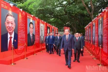 El secretario general del Partido Comunista de Vietnam, To Lam, llega al evento. (Foto: Nhan Dan)