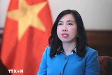 La viceministra de Relaciones Exteriores vietnamita Le Thi Thu Hang. (Foto: VNA)