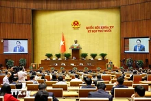 La Asamblea Nacional de Vietnam vota hoy varias leyes y resoluciones importantes. (Foto: VNA)