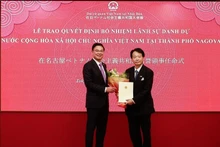 El profesor japonés Natsume Nagato ha sido reelegido como cónsul honorario de Vietnam en la ciudad de Nagoya. (Foto: VNA)