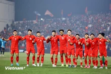 La selección nacional de Vietnam ha escalado tres posiciones hasta el puesto 107 del mundo y el 19 de Asia en la última clasificación de la FIFA. (Foto: VNA)
