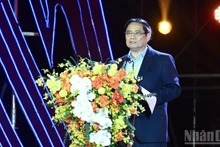 El primer ministro de Vietnam, Pham Minh Chinh, habla en el evento. (Foto: Nhan Dan)