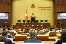 Vista de la sesión vespertina del 10 de noviembre. (Foto: Nhan Dan)