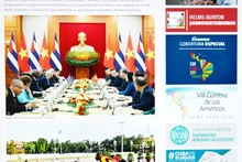 Un artículo publicado por el periódico Granma. (Foto: Captura de pantalla/VNA)