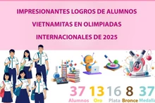 Estudiantes vietnamitas ganan 13 oros en olimpíadas internacionales en 2025