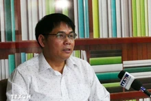 El vicepresidente de la Asociación de Empresarios Vietnamitas en Laos y director general de la empresa NNC Pharma, Hoang Van Quan. (Foto: VNA)