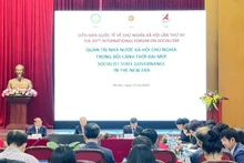 En el foro. (Foto: Nhan Dan)