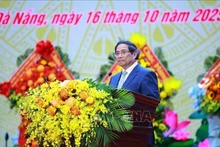 El primer ministro de Vietnam, Pham Minh Chinh, habla en el evento. (Foto: VNA)