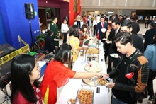 El puesto de cocina vietnamita en el evento. (Foto: VNA)