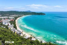 En la playa de Khem, en Phu Quoc. (Foto: VNA)