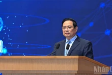 El primer ministro de Vietnam, Pham Minh Chinh, interviene en el evento. (Foto: Nhan Dan)