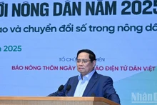 El primer ministro de Vietnam, Pham Minh Chinh, interviene en el evento. (Foto: Nhan Dan)