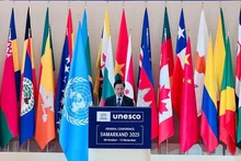El viceministro de Relaciones Exteriores de Vietnam Ngo Le Van en el 43º período de sesiones de la Conferencia General de la Unesco. (Foto: VNA)