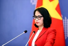 La portavoz del Ministerio de Relaciones Exteriores de Vietnam, Pham Thu Hang. (Foto: VNA)