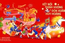 La Feria de Primavera 2026 se celebrará entre el 2 y el 13 de febrero en el Centro de Exposiciones de Vietnam, en Hanói. (Foto: VNA)