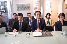 La parte vietnamita en el encuentro. (Foto: VNA)