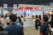 El bazar atrae un gran número de visitantes. (Foto: Nhan Dan)