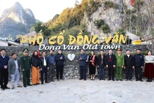 La meseta rocosa de Dong Van impulsa turismo inteligente con tecnología digital. (Foto: VNA)