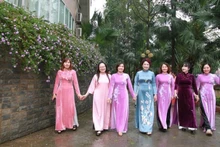 Vietnam saluda el Día Internacional de la Mujer con un evento en honor al “ao dai”, la túnica tradicional. (Foto: Nhan Dan)