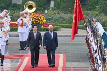 [Foto] Presidente de Vietnam dirige recepción ceremonial a titular de Consejo Europeo
