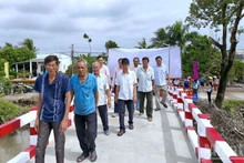 Vista del puente de Ba Ly. (Foto: Nhan Dan)