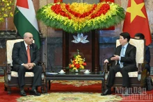 Escena de la reunión. (Foto: Nhan Dan)