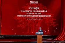 Escena de la ceremonia. (Foto: Nhan Dan)