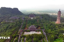 Vista del complejo turístico espiritual de Bai Dinh, en la provincia de Ninh Binh. (Foto: VNA)