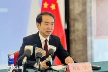 El embajador de China en Vietnam, He Wei. (Foto: VNA)